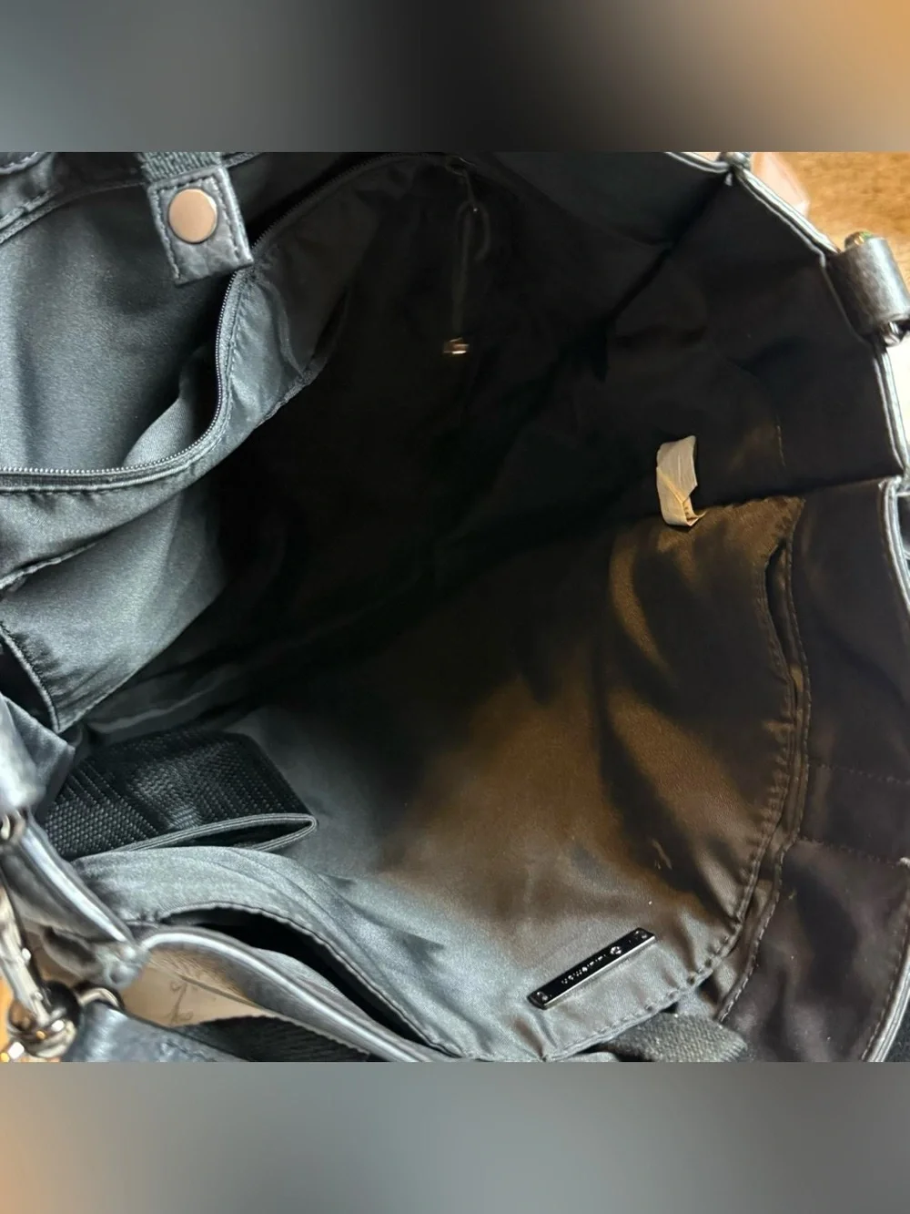 Lululemon Camo Tote Bag Black Gray Travel Laptop Shoulder Crossbody